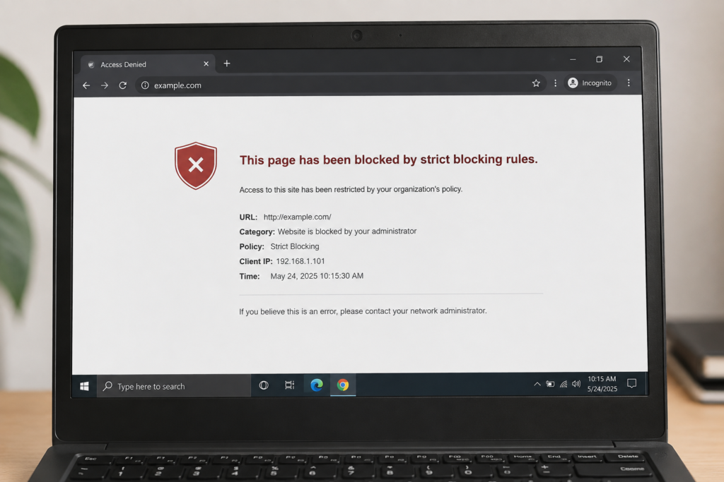 This Page Has Been Blocked by Strict Blocking Rules.