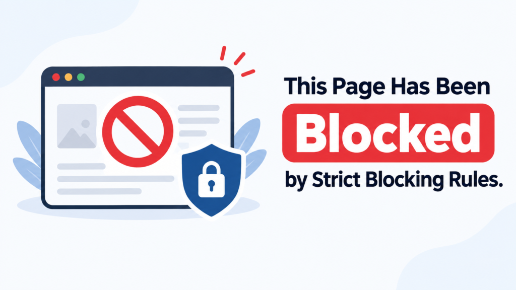 This Page Has Been Blocked by Strict Blocking Rules.