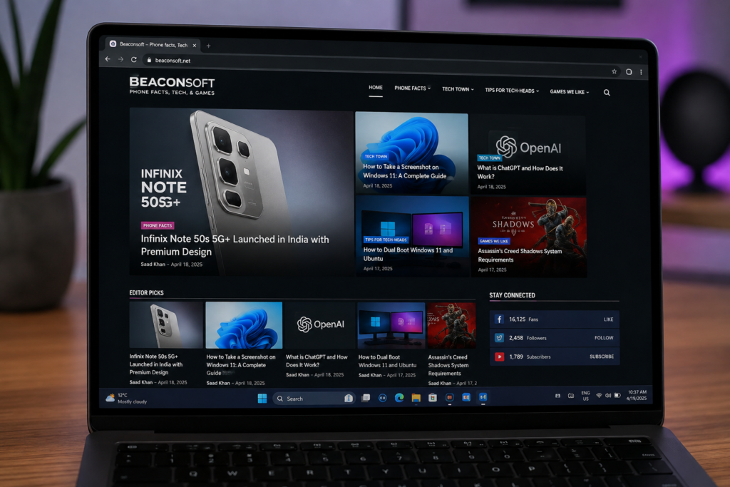 Latest Tech Info at Beaconsoft | What the Site Covers and What to Verify