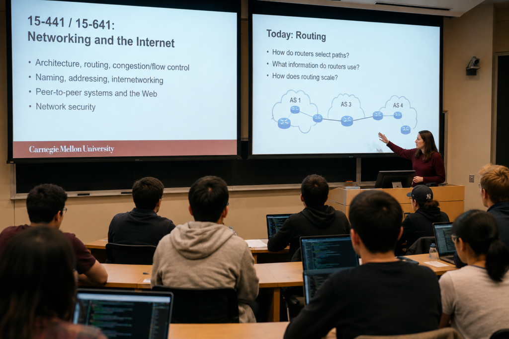 Networking and the Internet at CMU | 15-441 and 15-641 Explained