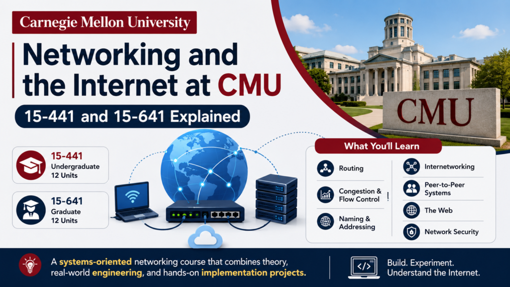 Networking and the Internet at CMU | 15-441 and 15-641 Explained